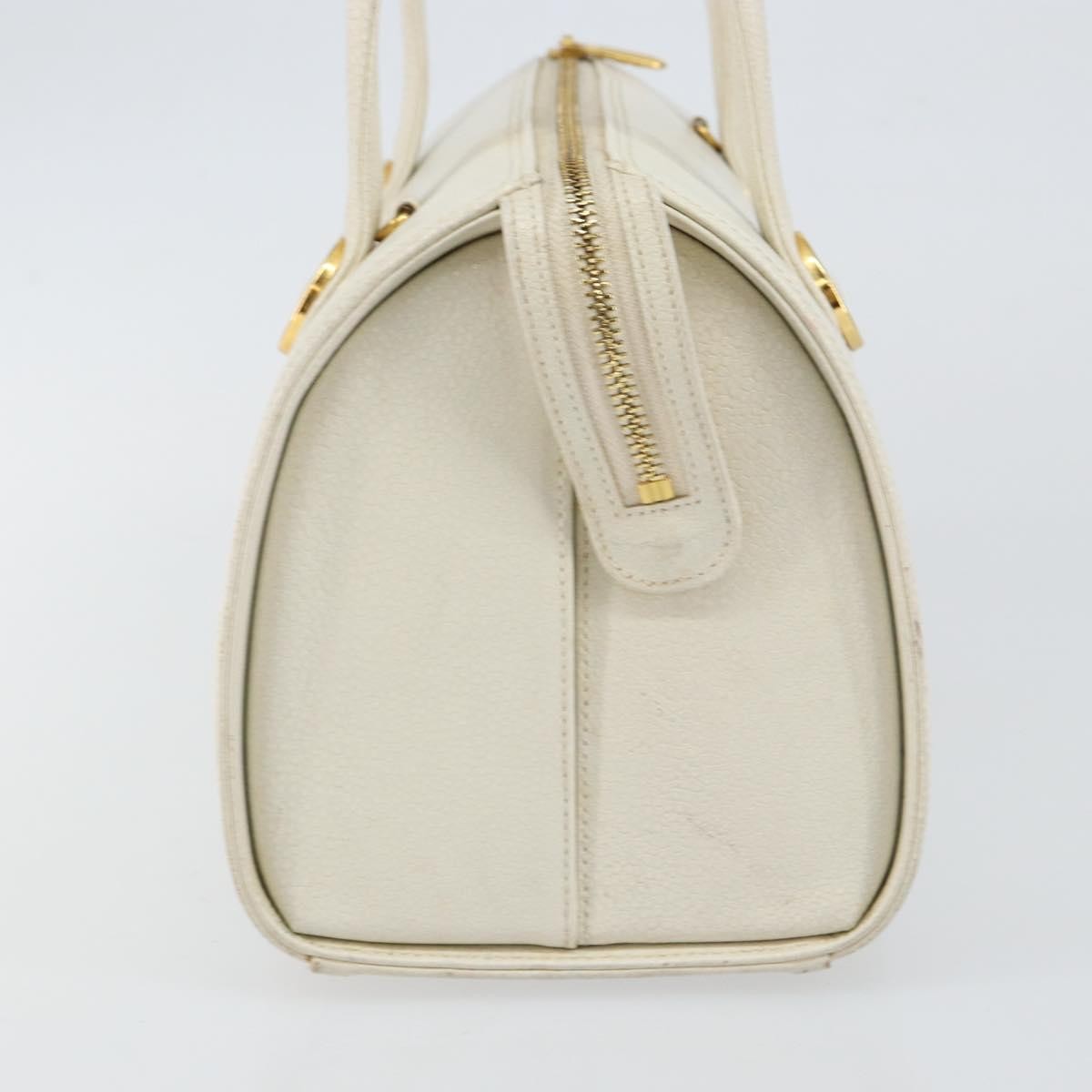 Valentino Garavani Vintage Handbag Leather, WHITE, LEATHER, Handbag