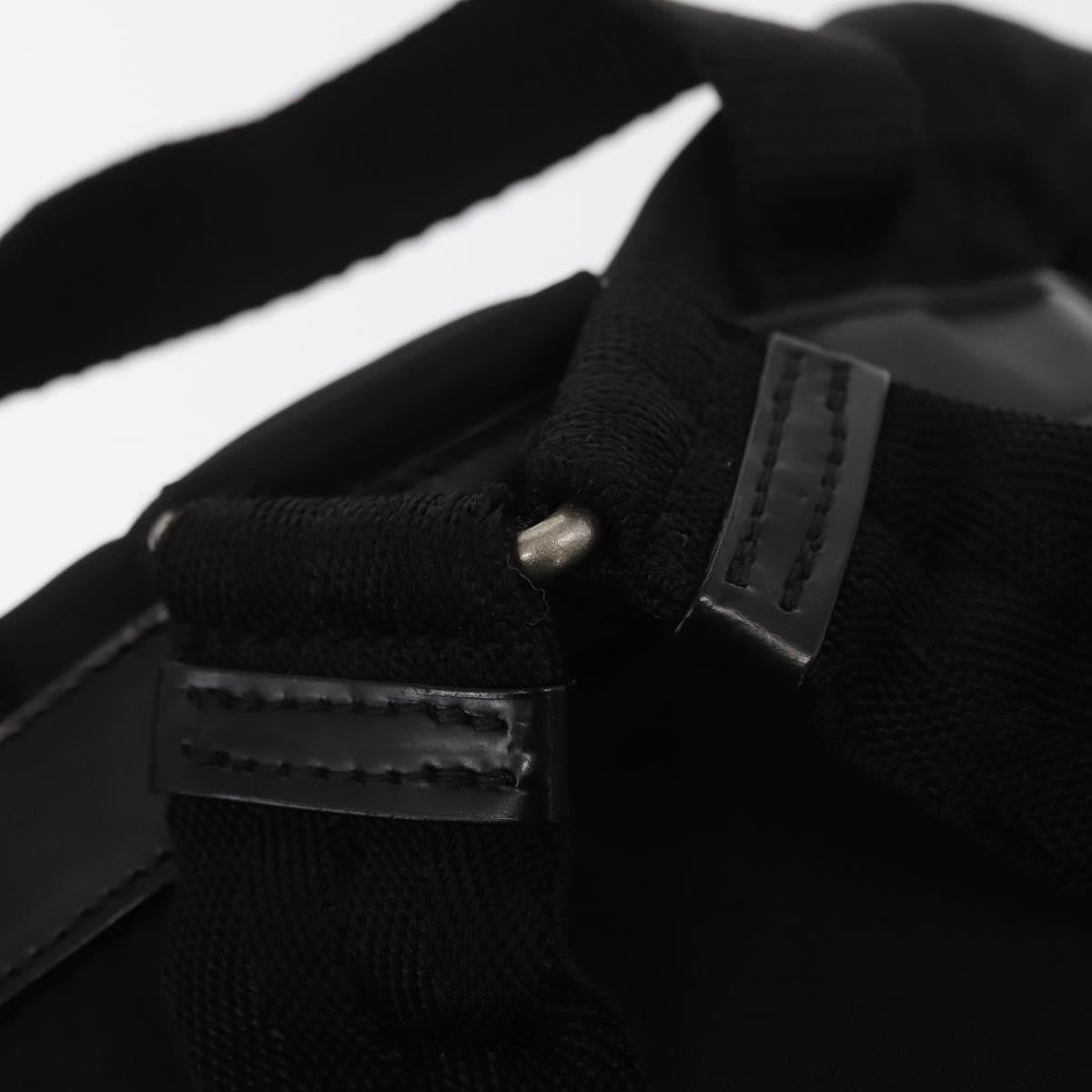 Prada Vela Double Front Pocket Backpack Tessuto with Saffiano Leather, BLACK, NYLON, Backpack