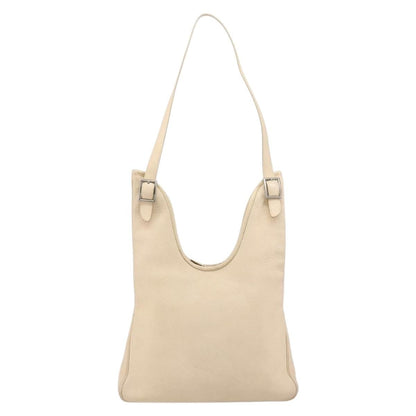 Hermes Massai Bag Leather, BEIGE, LEATHER, Shoulder bag