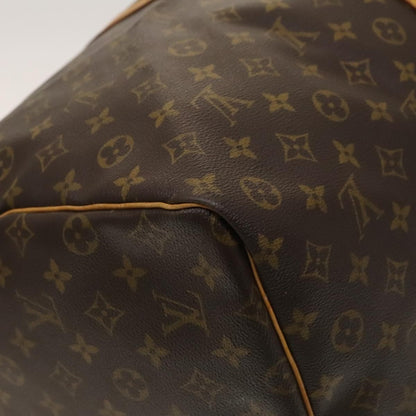 Louis Vuitton Keepall Bag Monogram Canvas, BROWN, CANVAS, Travel bag