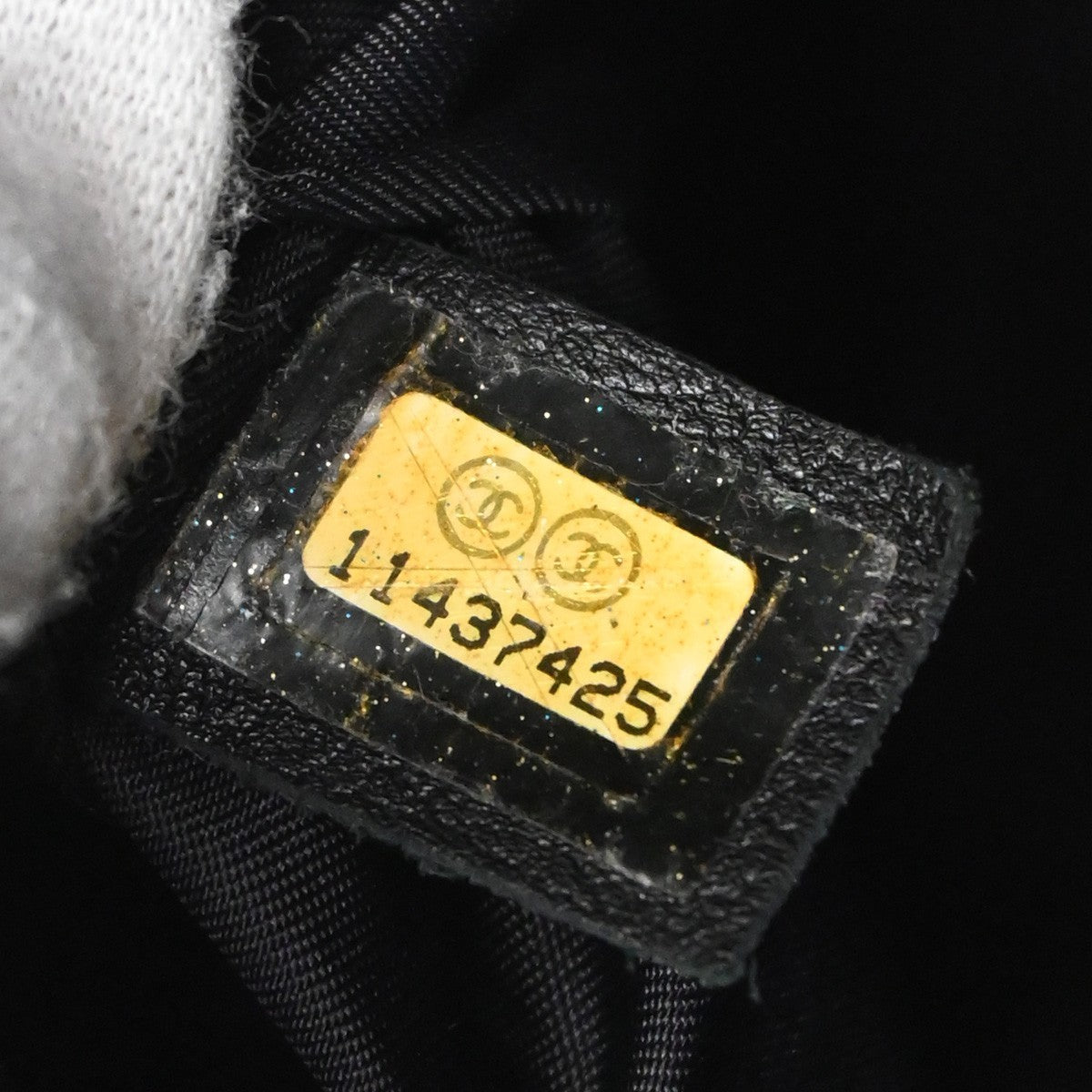 Chanel Biarritz Pocket Tote Quilted Coated Canvas, BLACK, CANVAS, Tote bag