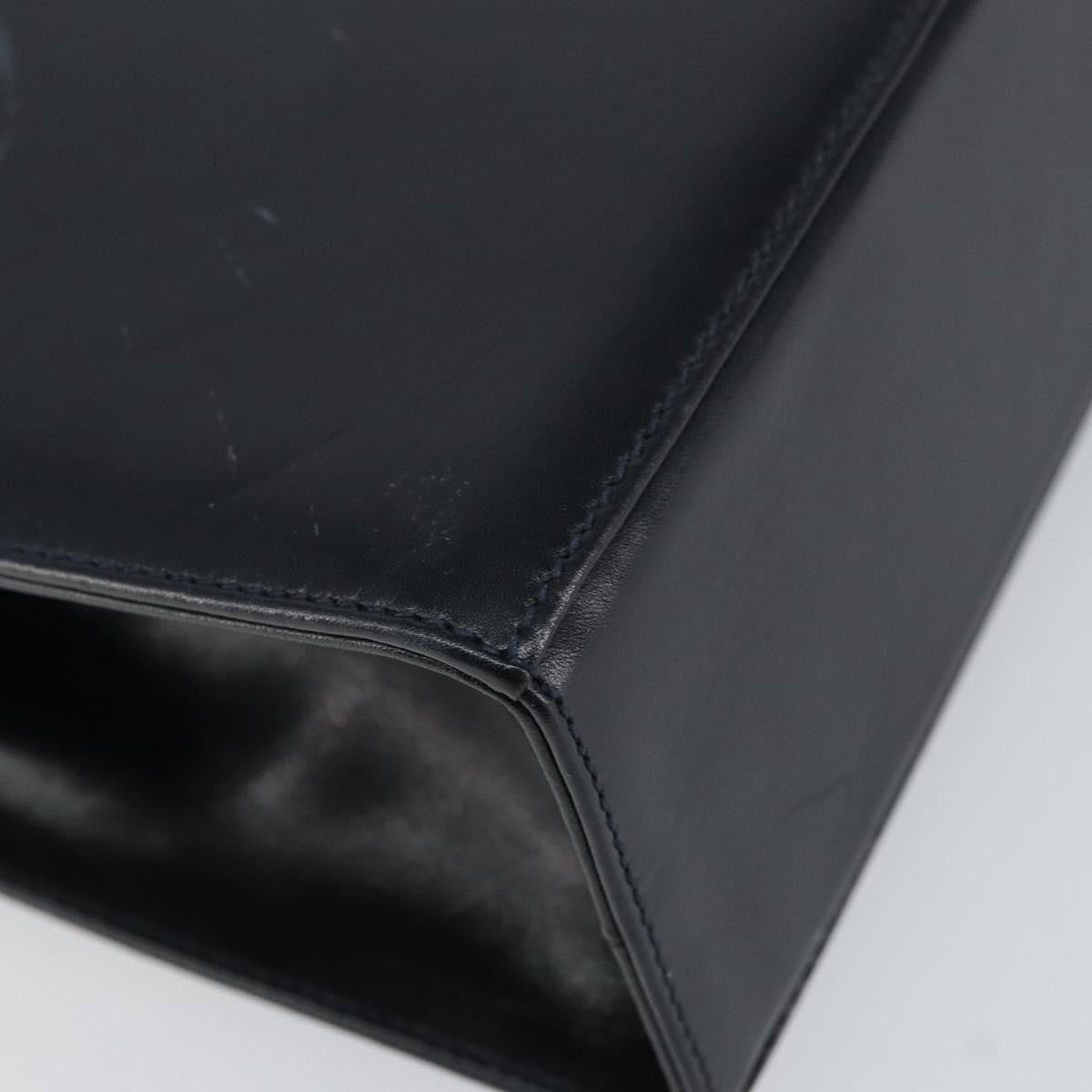 Salvatore Ferragamo Gancini Shoulder Bag Leather, NAVY, LEATHER, Shoulder bag