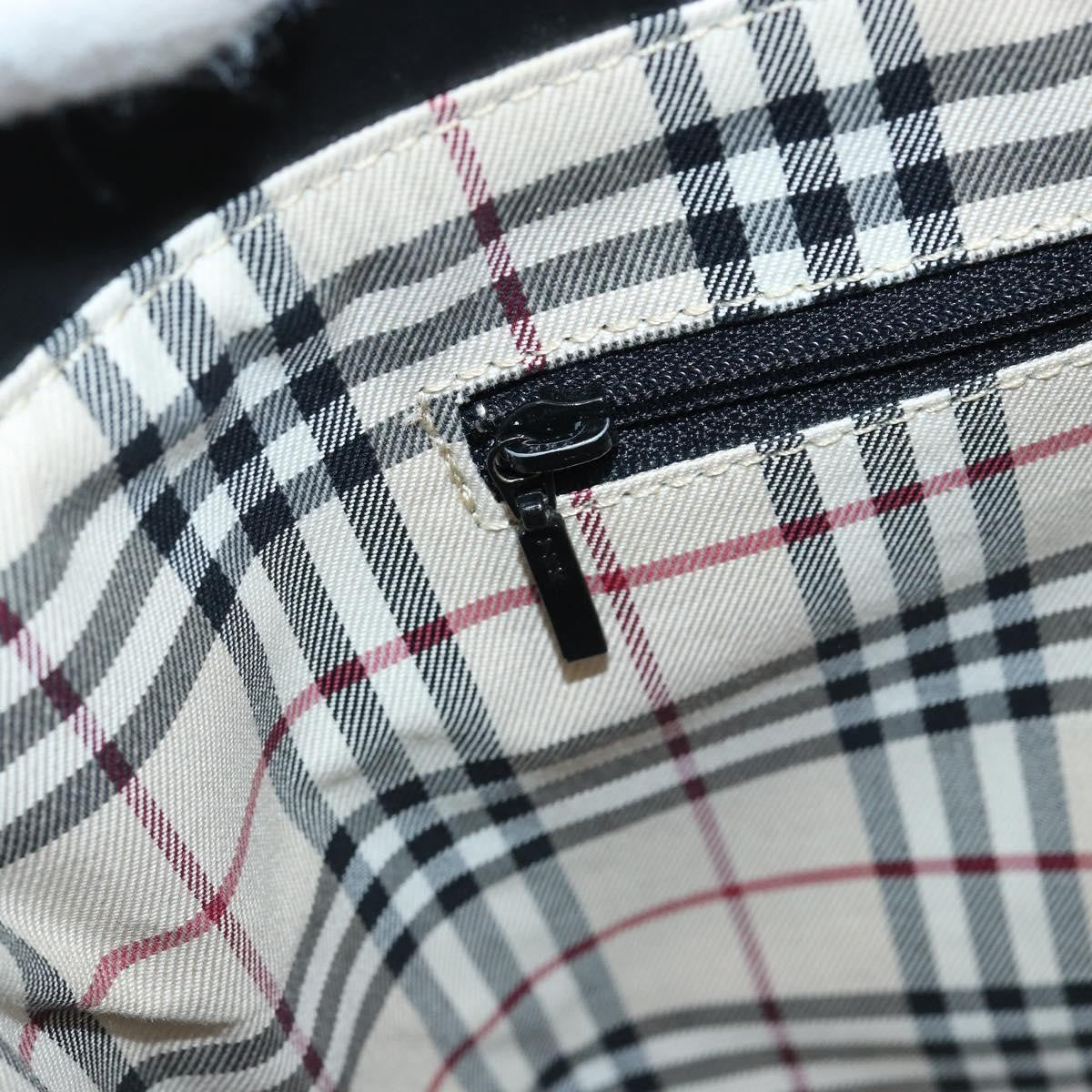 Burberry Handle Tote Leather, BLACK, LEATHER, Tote bag