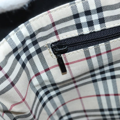 Burberry Handle Tote Leather, BLACK, LEATHER, Tote bag