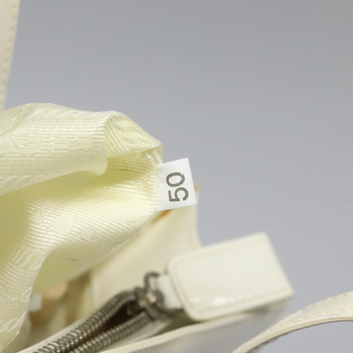 Prada Vintage Handbag Patent leather, WHITE, PATENT_LEATHER, Handbag