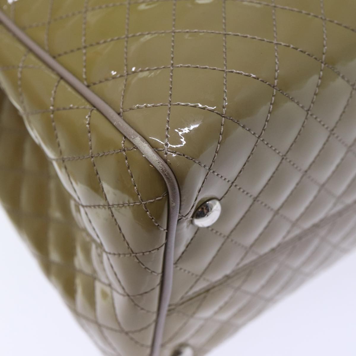 Salvatore Ferragamo Vala Handbag Patent leather, BEIGE, PATENT_LEATHER, Handbag