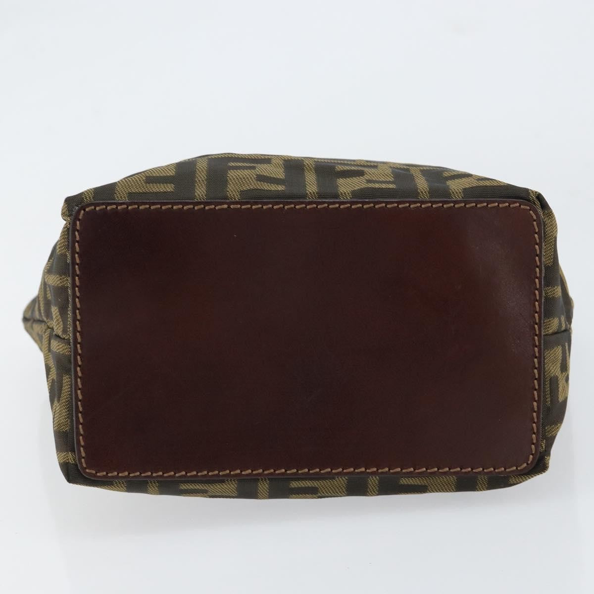 Fendi Vintage Zucca Handbag Zucca, BLACK, CANVAS, Handbag