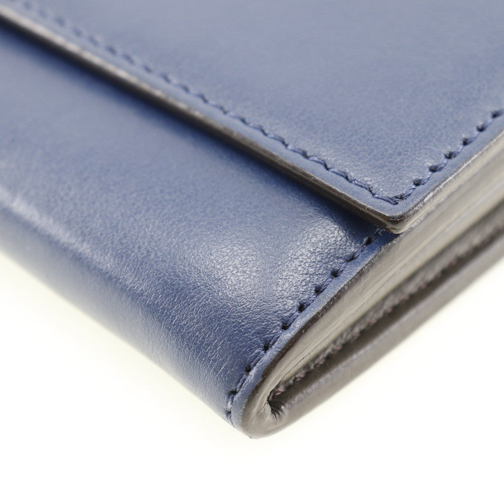 Fendi Peekaboo Wallet Leather, NAVY, LEATHER, Wallets