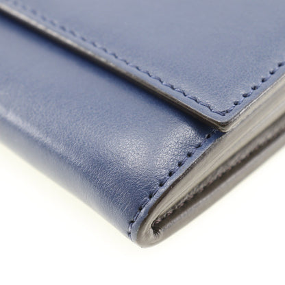 Fendi Peekaboo Wallet Leather, NAVY, LEATHER, Wallets