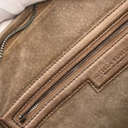 Bottega Veneta Intrecciato Handbag Leather, Metallic, Leather, Handbag