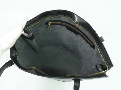 Louis Vuitton Saint Jacques Handbag Epi Leather, BLACK, LEATHER, Tote bag