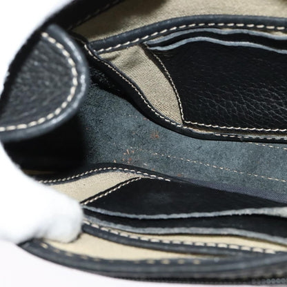 Celine Shoulder Bag Leather, BLACK, LEATHER, Shoulder bag