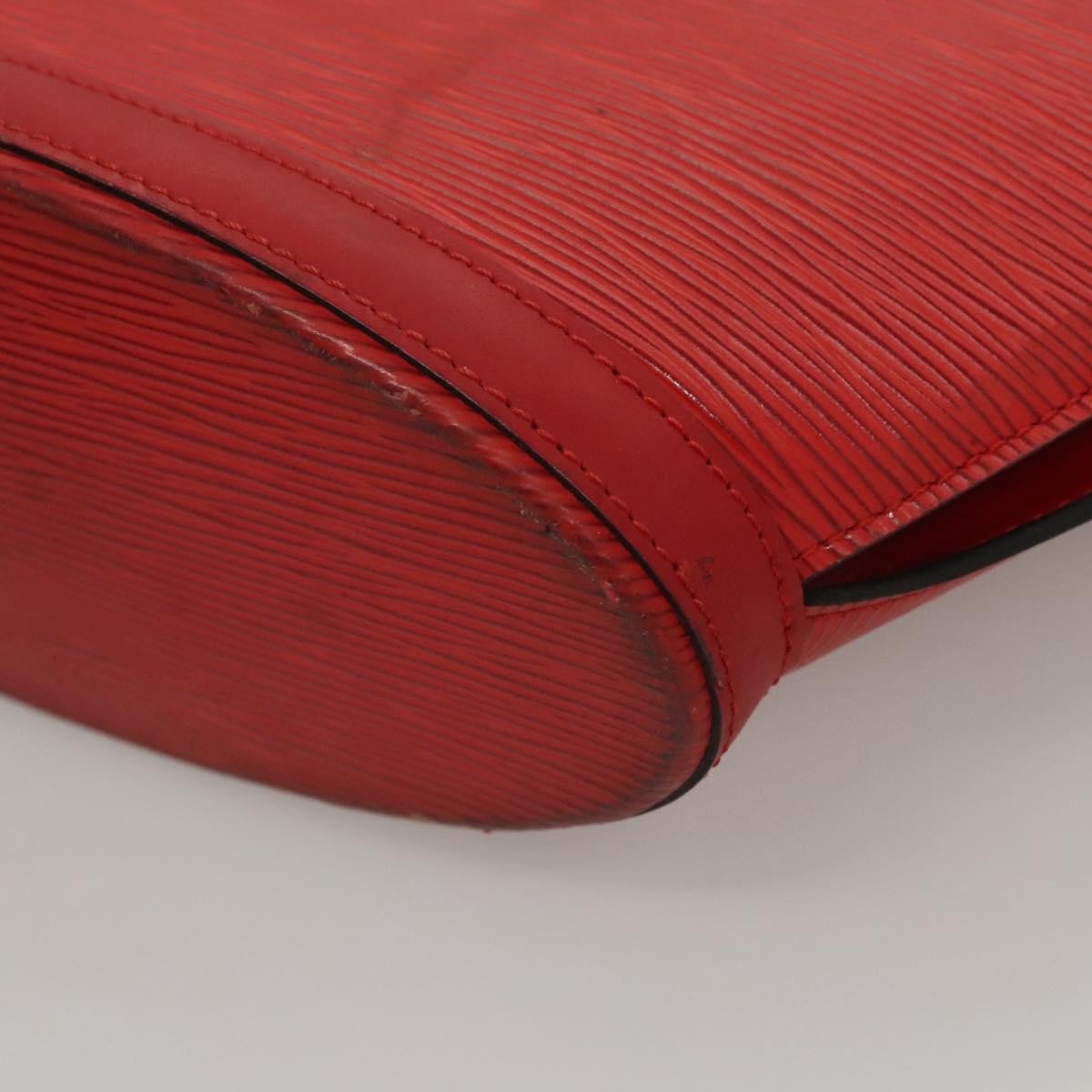 Louis Vuitton Saint Jacques Handbag Epi Leather, RED, LEATHER, Shoulder bag