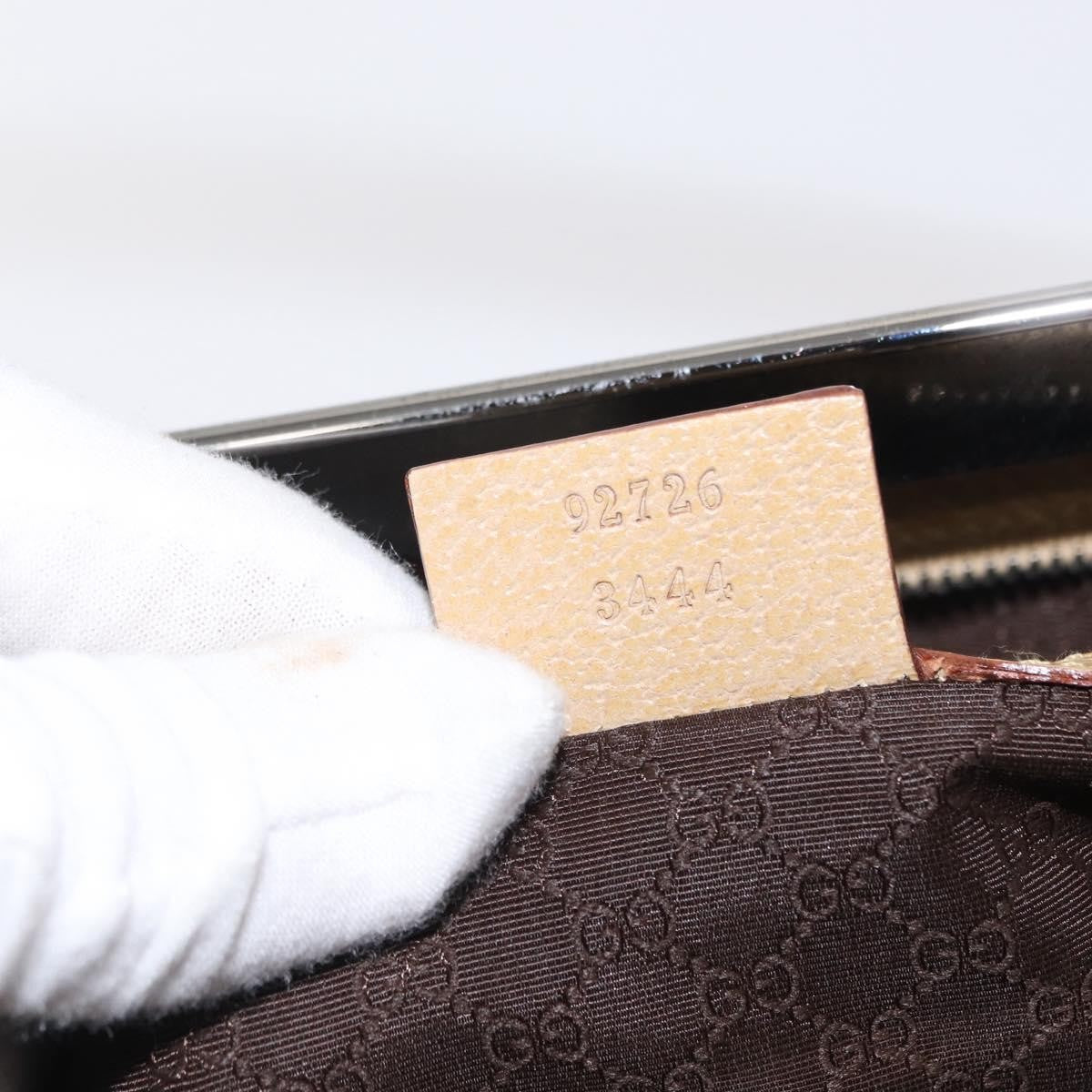 Gucci Vintage Handbag Leather, BEIGE, LEATHER, Handbag