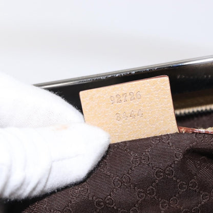 Gucci Vintage Handbag Leather, BEIGE, LEATHER, Handbag