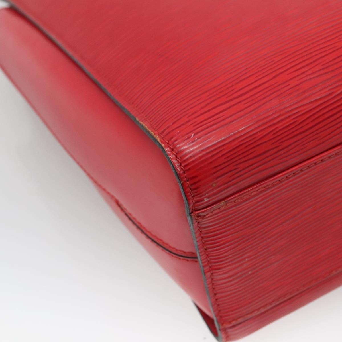 Louis Vuitton Duplex Bag Epi Leather, RED, LEATHER, Handbag