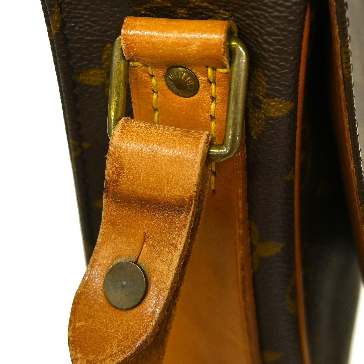 Louis Vuitton Cartouchiere Handbag Monogram Canvas, Brown, Canvas, Shoulder Bag