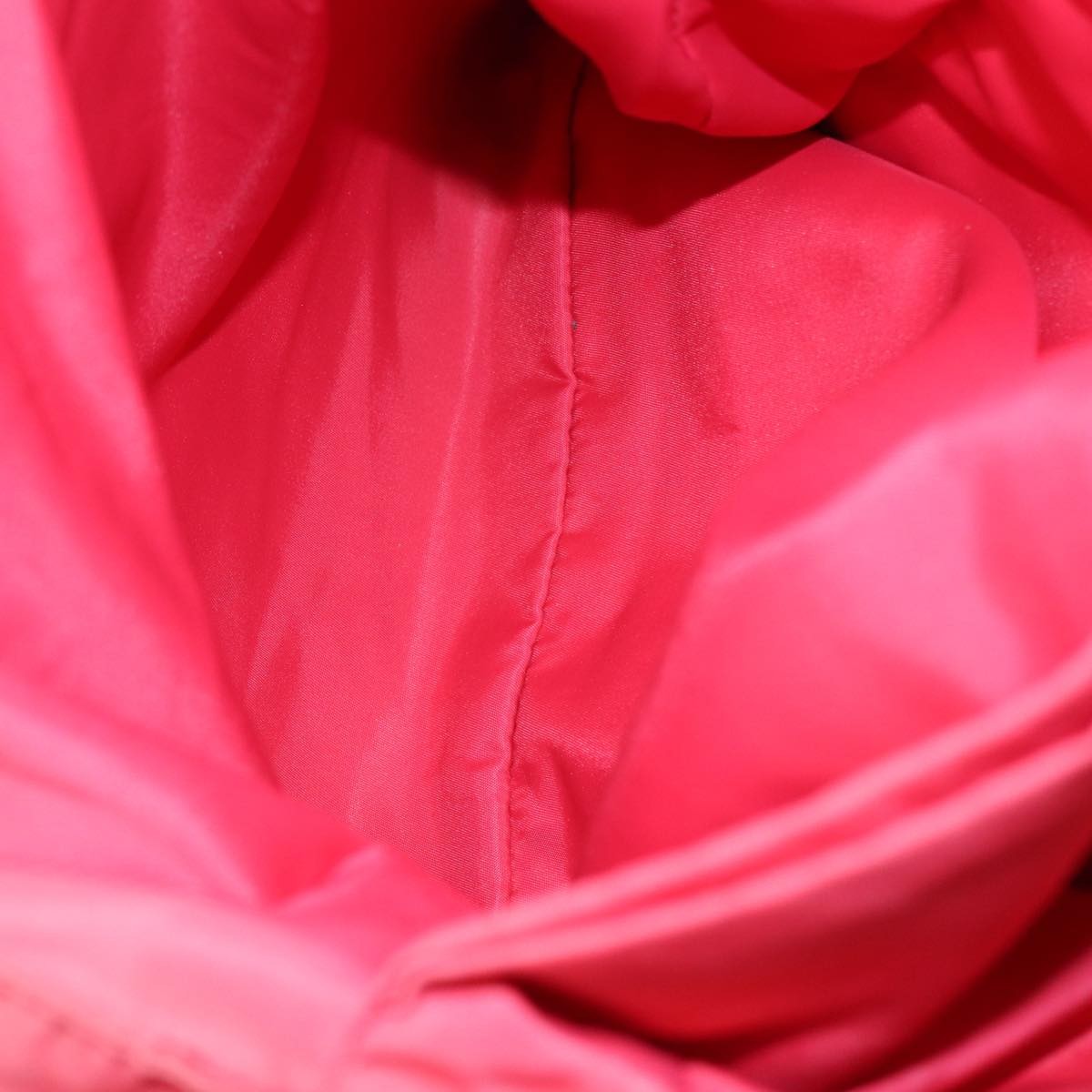 Prada Logo Flat Tote Bag. Nylon Tessuto, PINK, NYLON, Tote bag