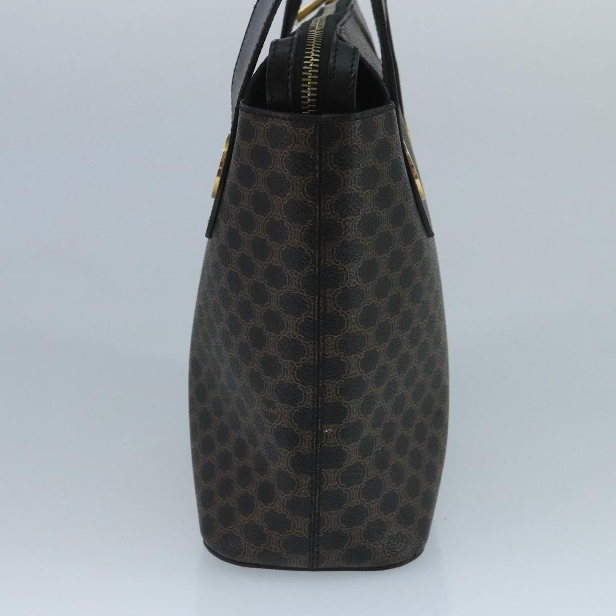 Celine C Macadam Handbag PVC Leather, Black, PVC, Handbag