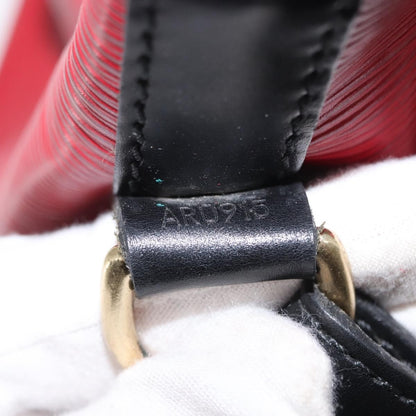 Louis Vuitton Bicolor Petit Noe Handbag Epi Leather, RED, LEATHER, Shoulder bag
