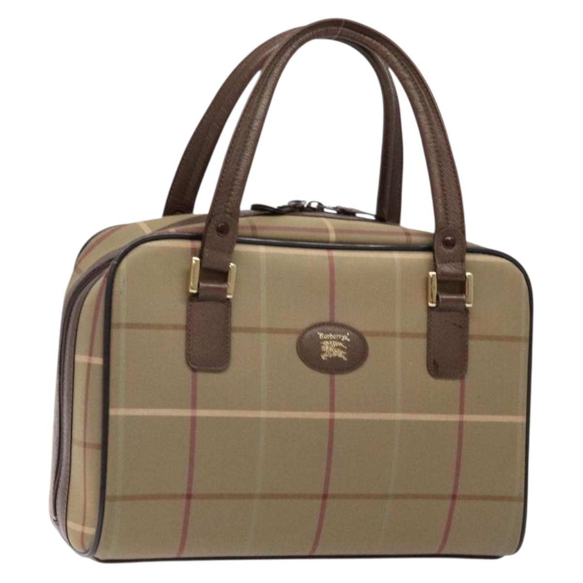 Burberry Nova Check Handbag Nova Check Canvas, BEIGE, CANVAS, Handbag