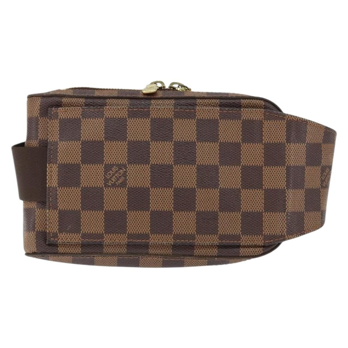 Louis Vuitton Geronimos Waist Bag Damier, BROWN, CANVAS, Clutche & pouche