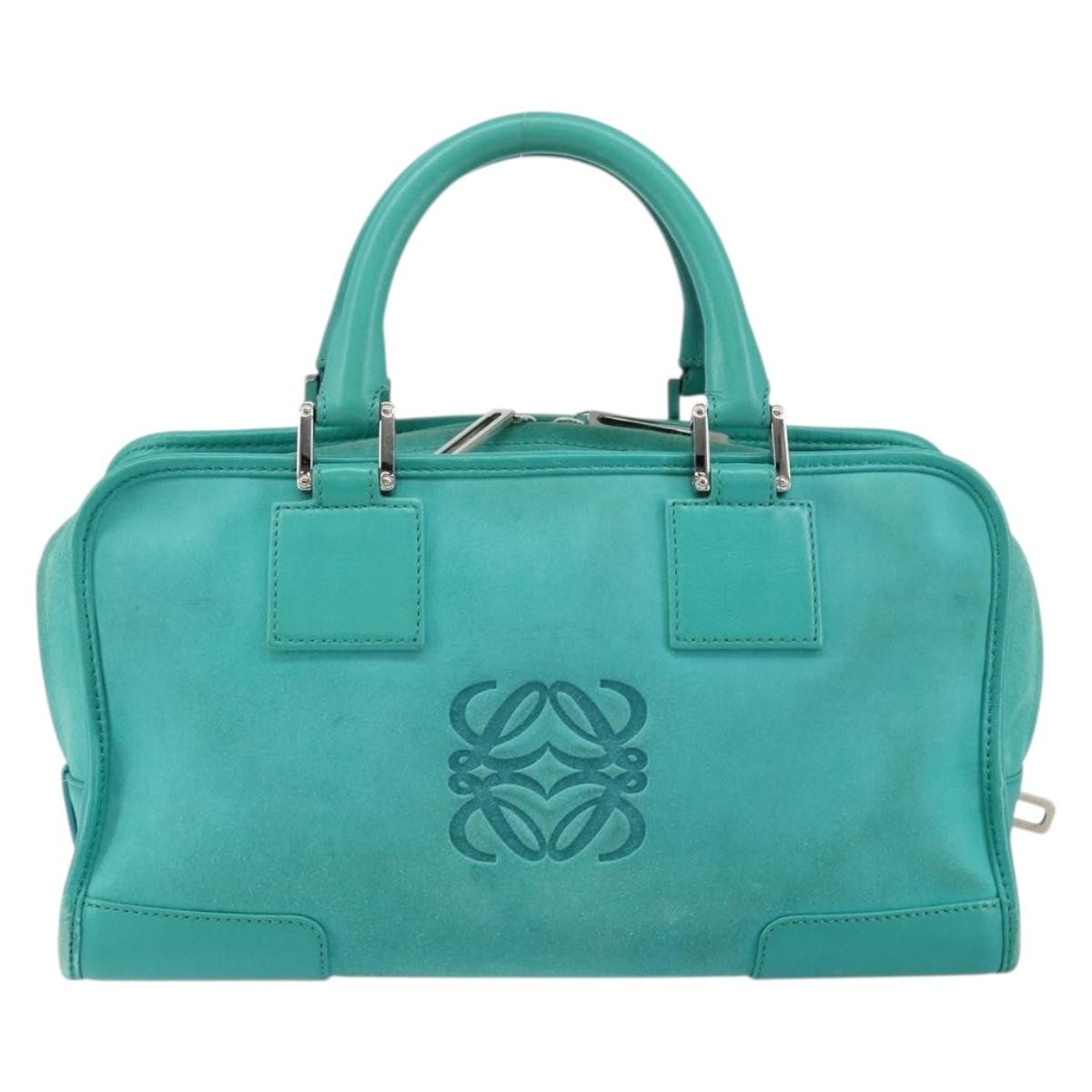Loewe Amazona Bag Suede, TURQUOISE, SUEDE, Handbag