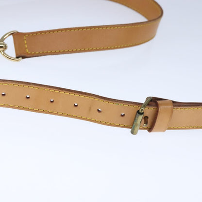 Louis Vuitton Adjustable Shoulder Strap Leather, BEIGE, LEATHER, Straps