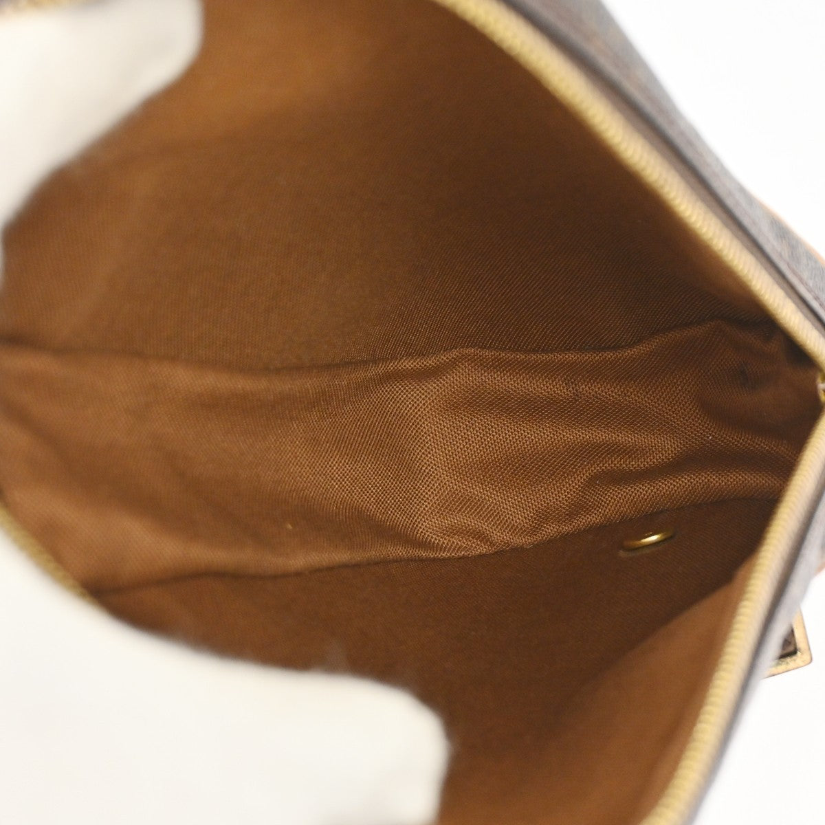 Louis Vuitton Pochette Gange Monogram Canvas, Brown, Canvas, Clutch