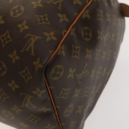Louis Vuitton Keepall Bag Monogram Canvas, BROWN, CANVAS, Travel bag