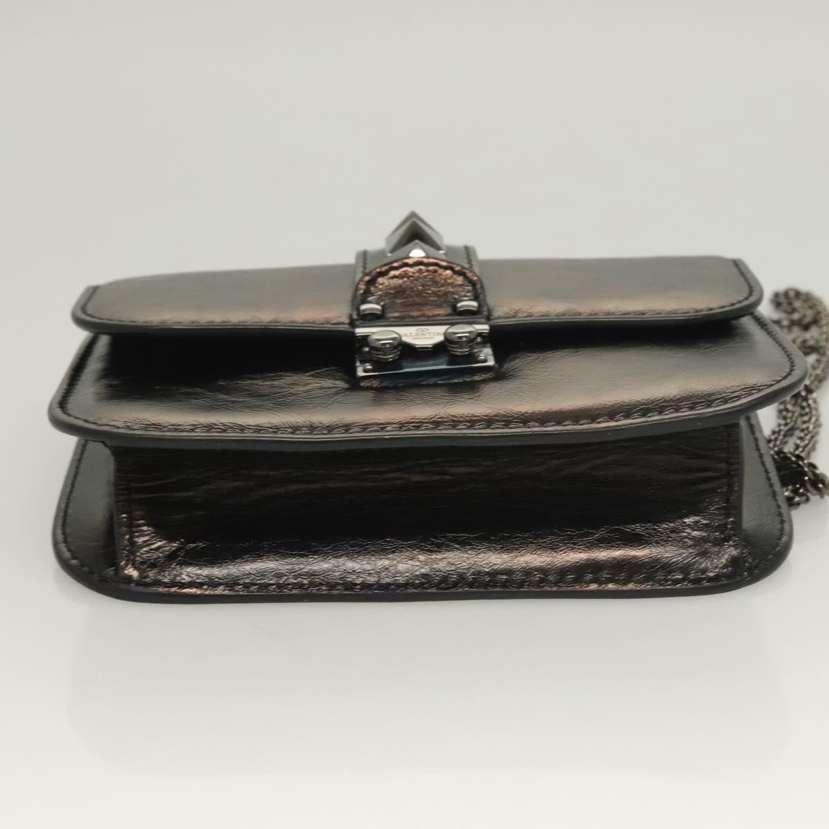 Valentino Garavani Glam Lock Shoulder Bag Leather, BROWN, LEATHER, Shoulder bag