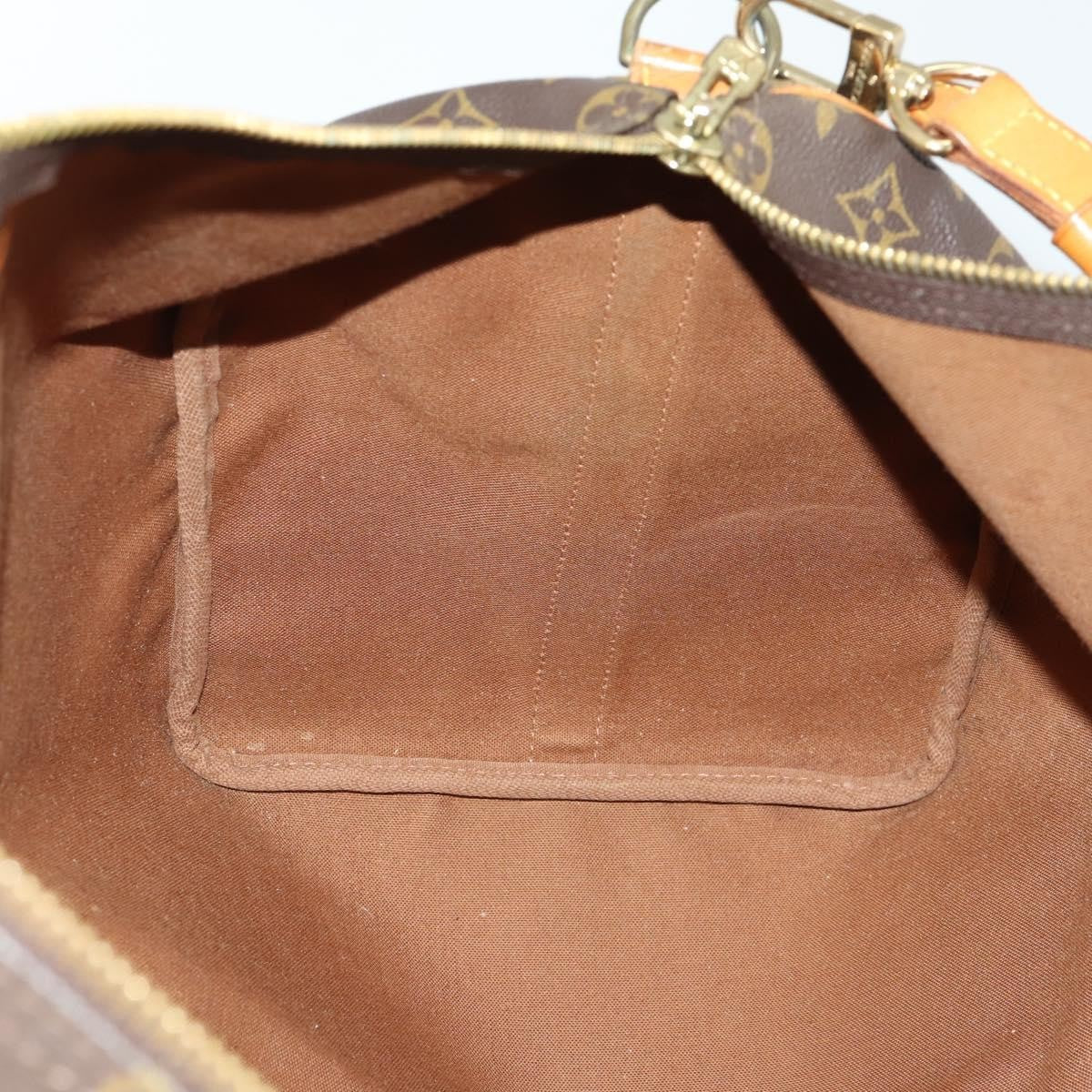 Louis Vuitton Keepall Bandouliere Bag Monogram Canvas, BROWN, CANVAS, Travel bag