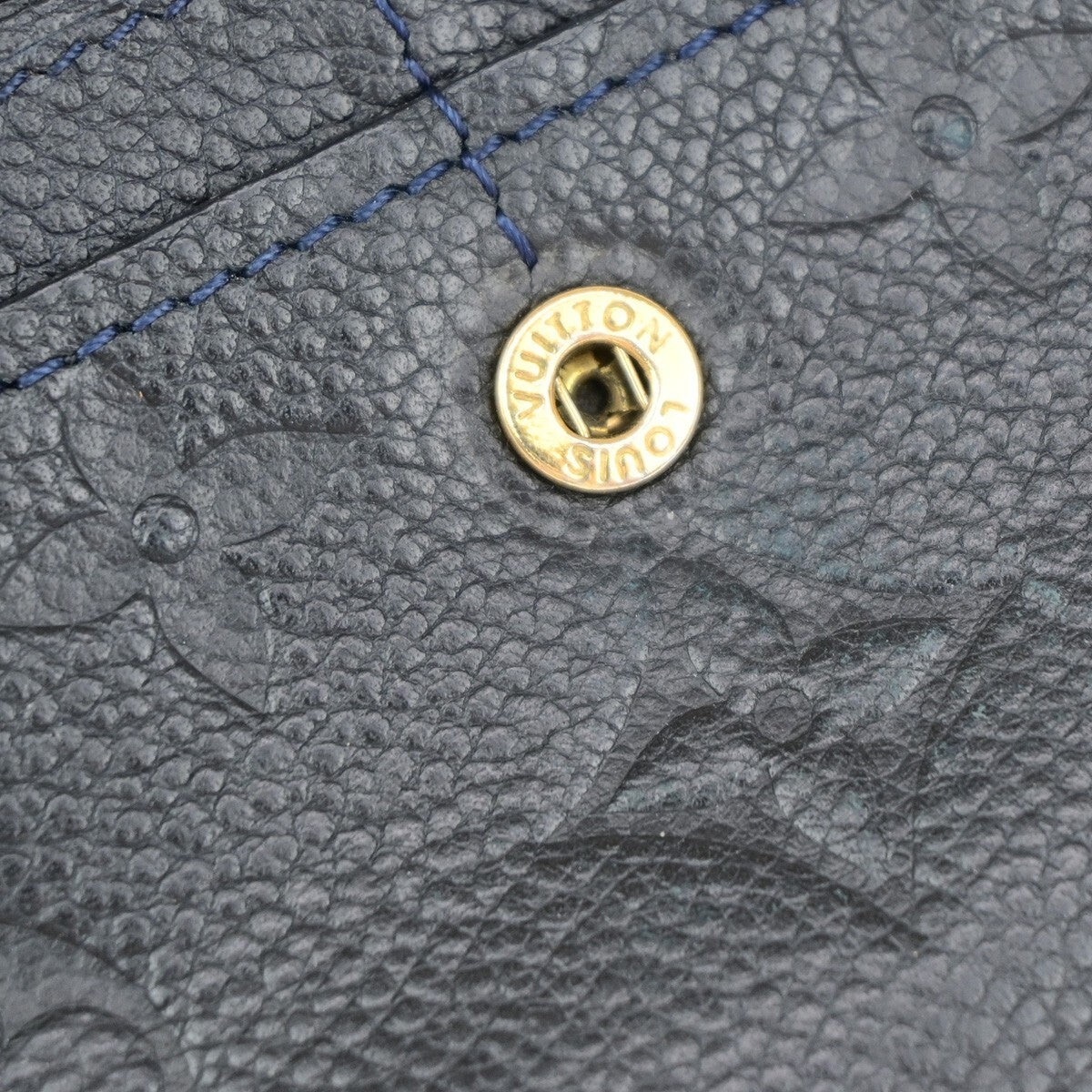 Louis Vuitton Virtuose Wallet Monogram Empreinte Leather, NAVY, LEATHER, Wallets