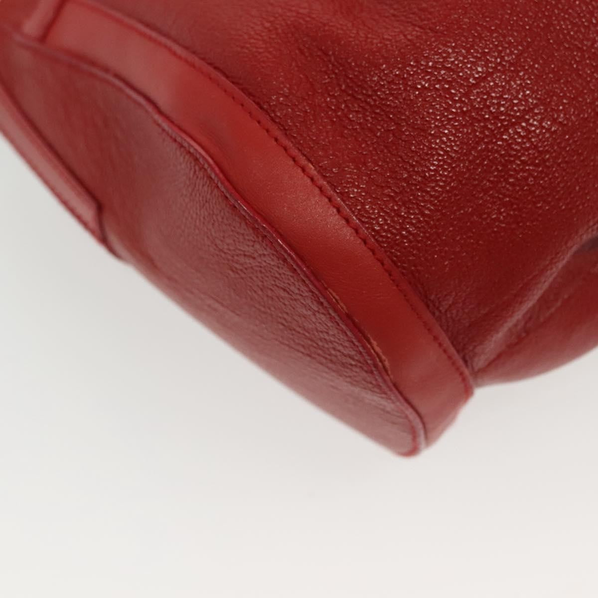 Bvlgari Chandra Top Handle Bag Leather, RED, LEATHER, Shoulder bag