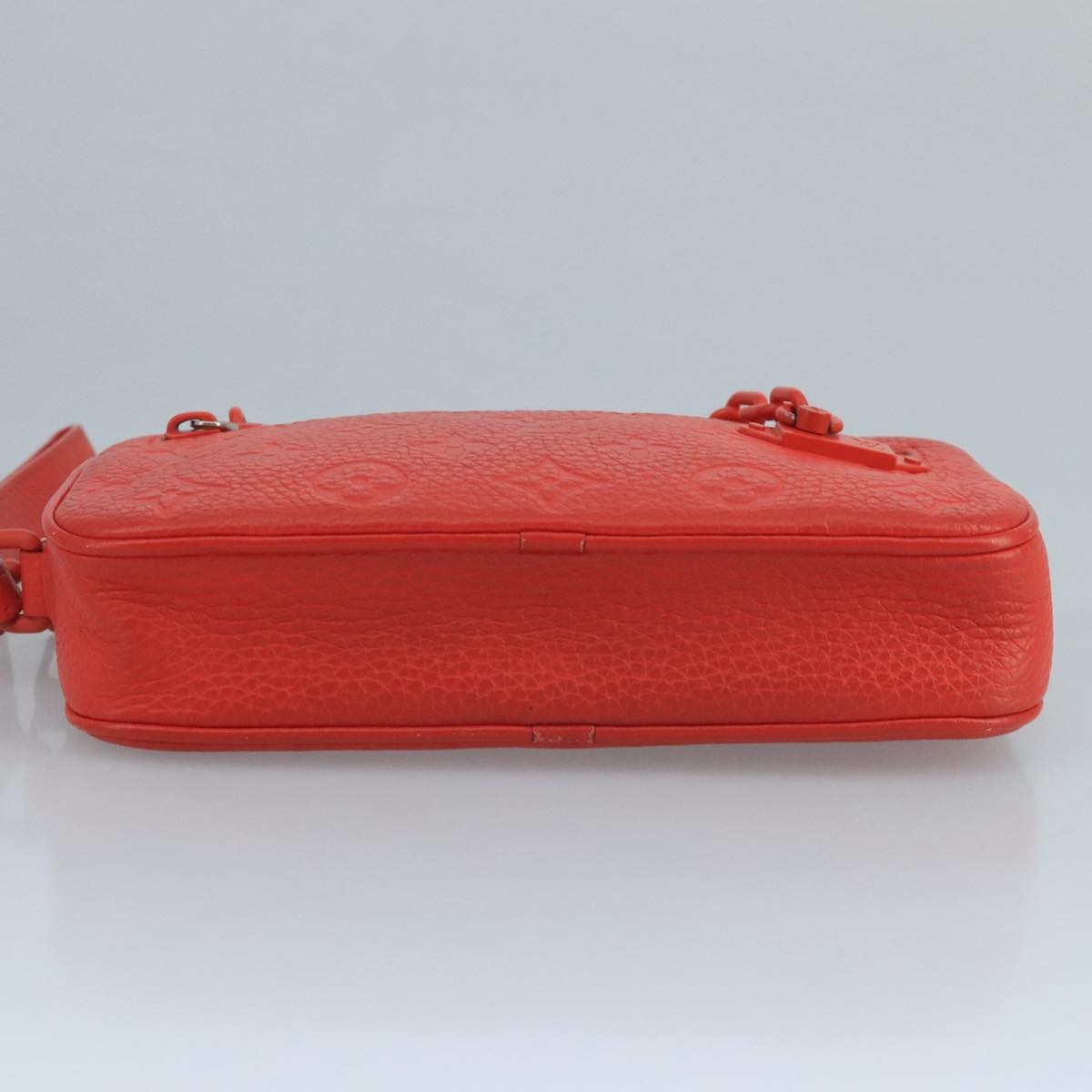 Louis Vuitton Solar Ray Pochette Volga Monogram Taurillon Leather, RED, LEATHER, Clutche & pouche