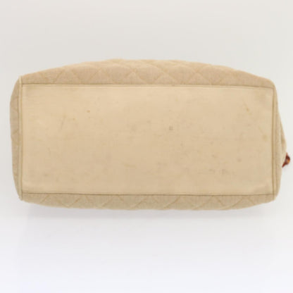 Chanel Resin Chain Handle Shoulder Bag Canvas, BEIGE, CANVAS, Shoulder bag