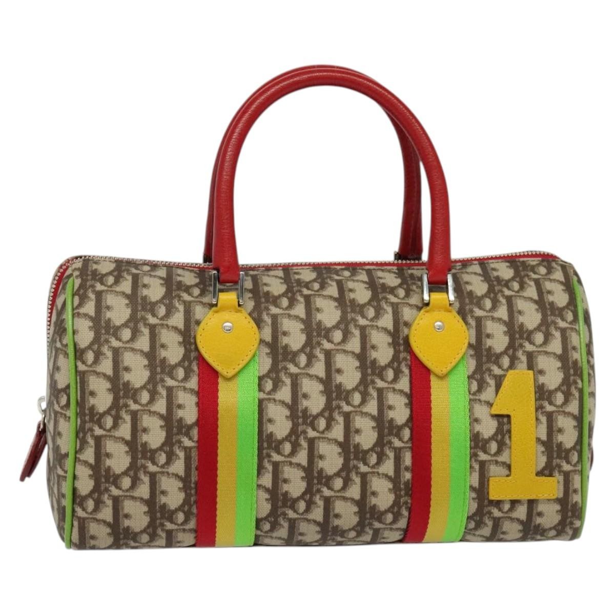 Christian Dior Vintage Rasta Boston Bag Diorissimo Canvas, BEIGE, CANVAS, Travel bag