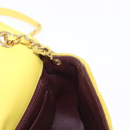 Chanel Chic With Me Flap Bag Quilted Jersey, YELLOW, COTTON, Shoulder bag