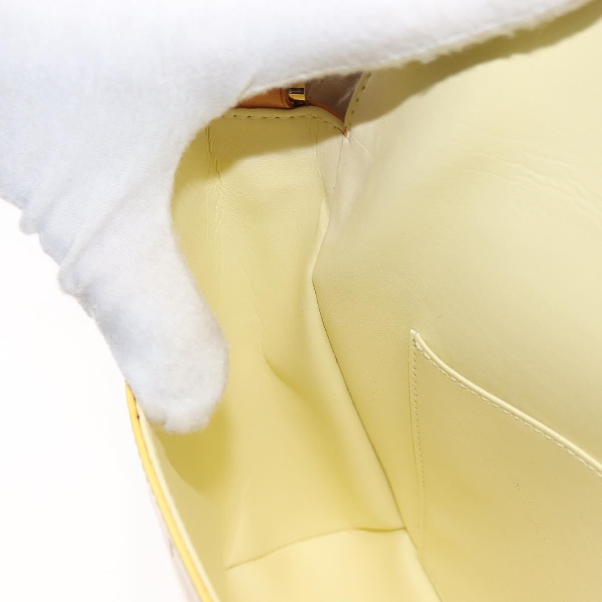 Louis Vuitton Thompson Street Handbag Monogram Vernis, YELLOW, PATENT_LEATHER, Shoulder bag