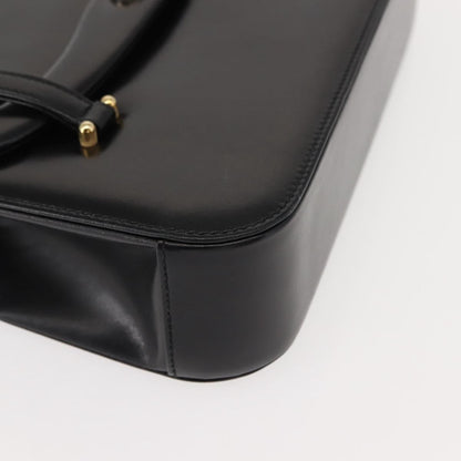 Gucci Vintage Handbag Leather, BLACK, LEATHER, Handbag