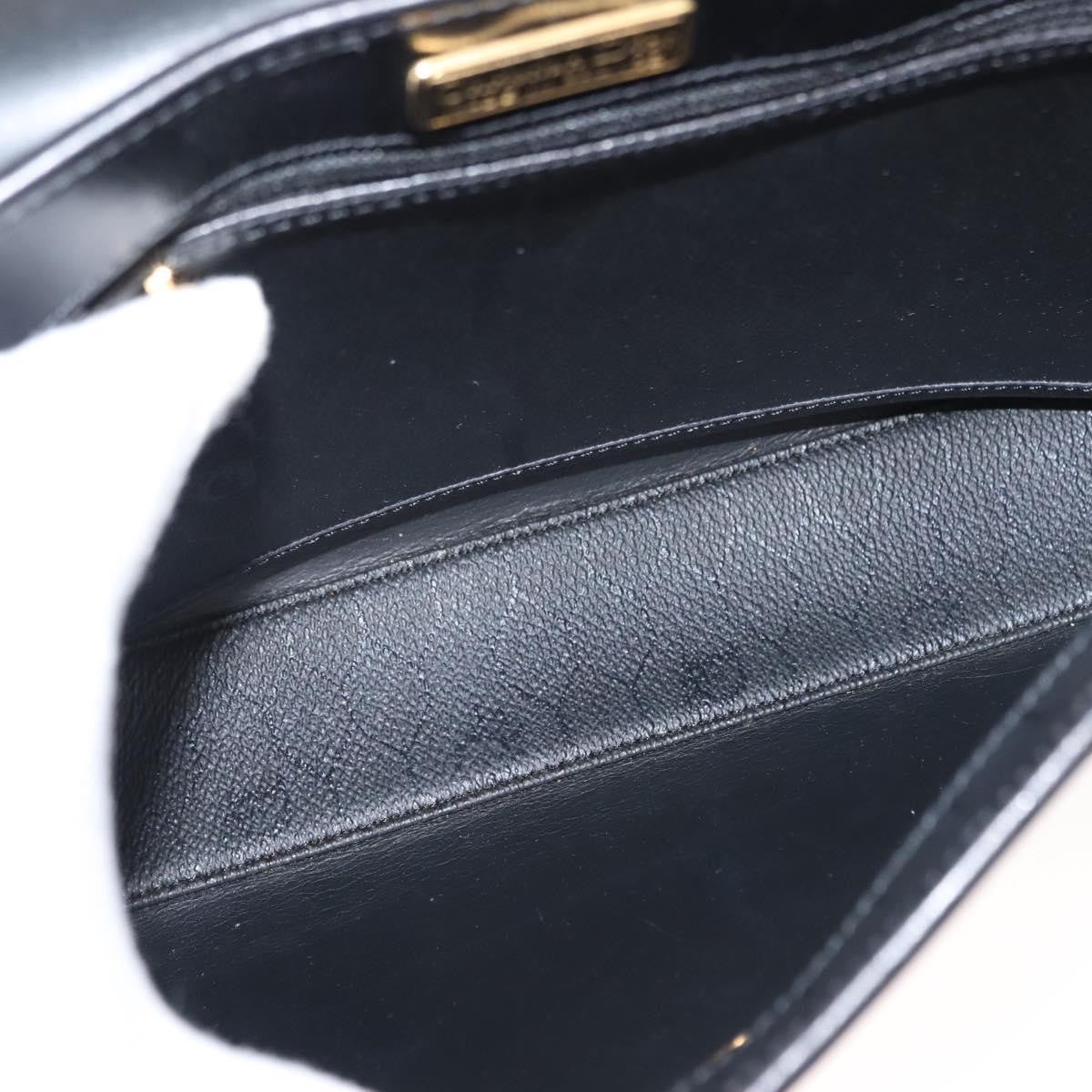 Christian Dior Vintage Honeycomb Handbag Canvas Leather, BLACK, CANVAS, Handbag