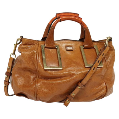 Chloe Ethel Handbag Leather, BROWN, LEATHER, Handbag