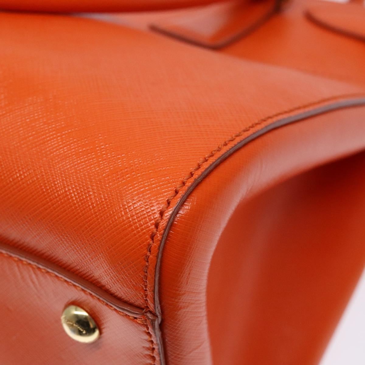 Salvatore Ferragamo Batik Tote Leather, ORANGE, LEATHER, Tote bag