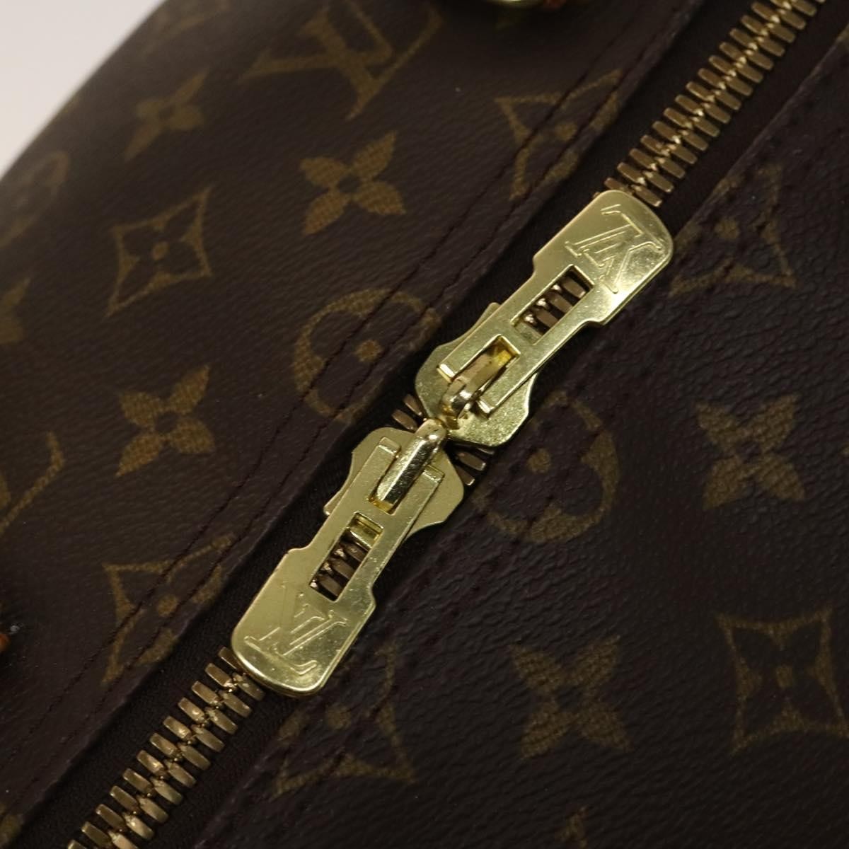Louis Vuitton Keepall Bag Monogram Canvas, BROWN, CANVAS, Travel bag