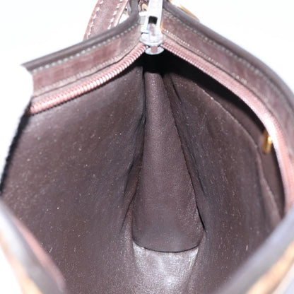 Christian Dior Vintage Trotter Shoulder Bag Canvas, BROWN, CANVAS, Shoulder bag