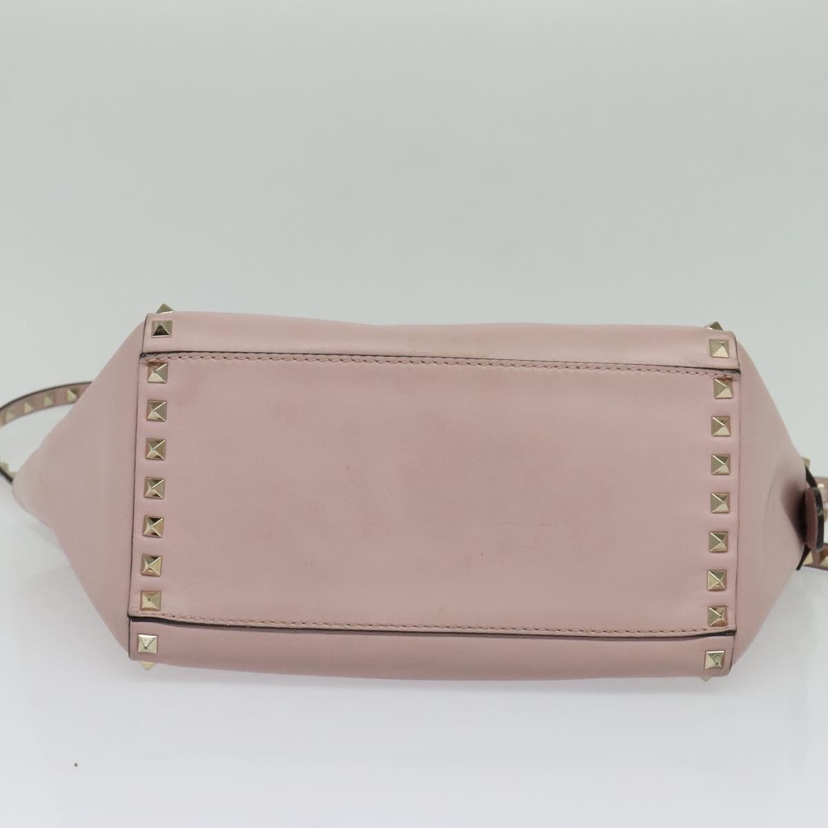 Valentino Garavani Rockstud Tote Rigid Leather, PINK, LEATHER, Tote bag