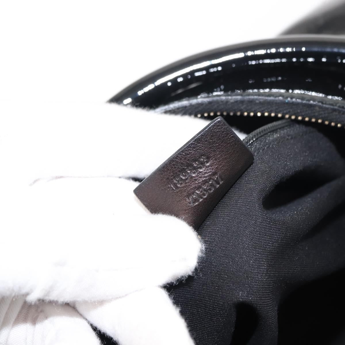 Gucci D Ring Hobo Patent, BLACK, PATENT_LEATHER, Shoulder bag