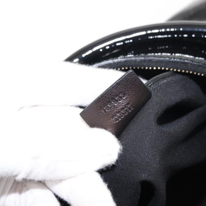 Gucci D Ring Hobo Patent, BLACK, PATENT_LEATHER, Shoulder bag