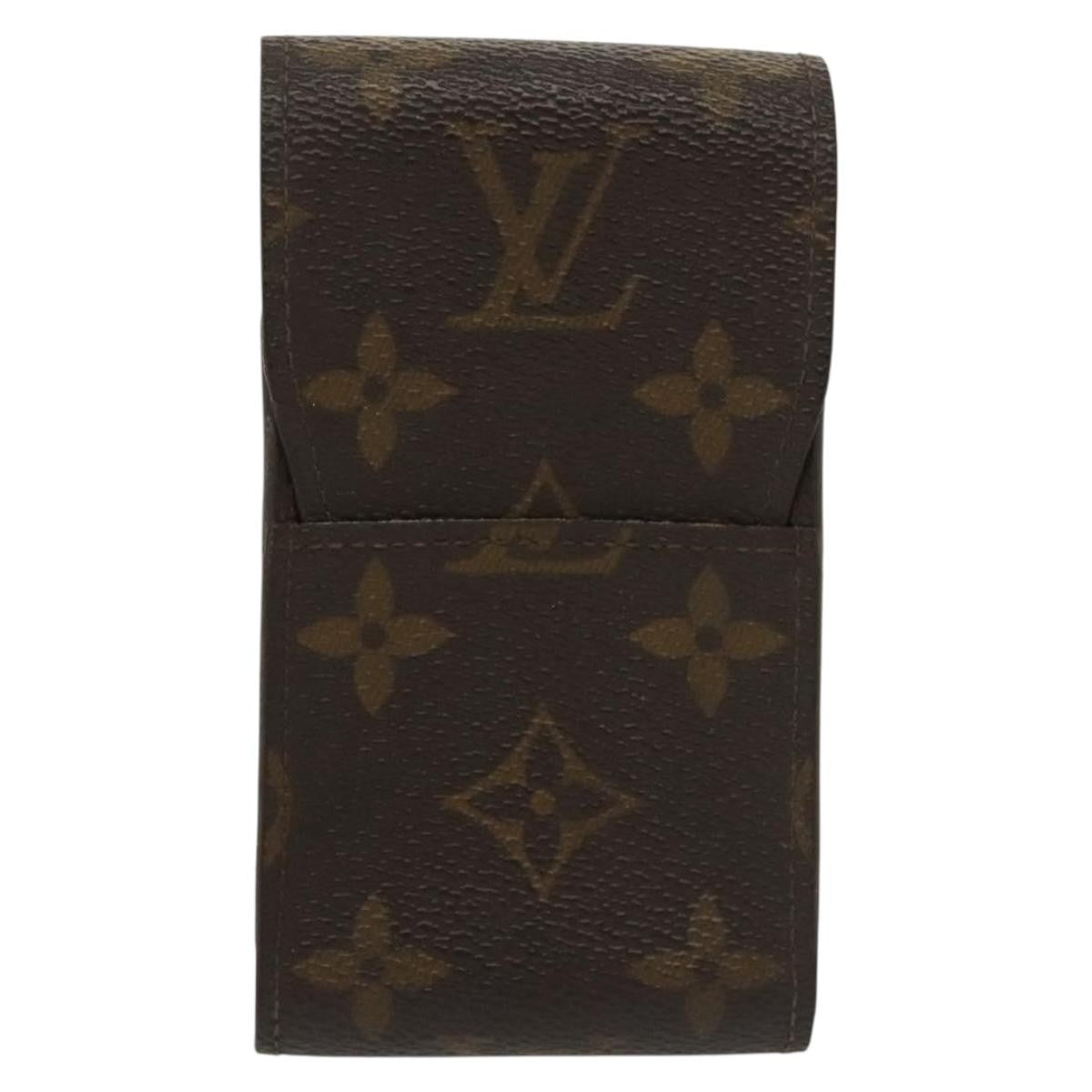 Louis Vuitton Etui Cigarette Case Monogram canvas, BROWN, CANVAS, Toiletry Case