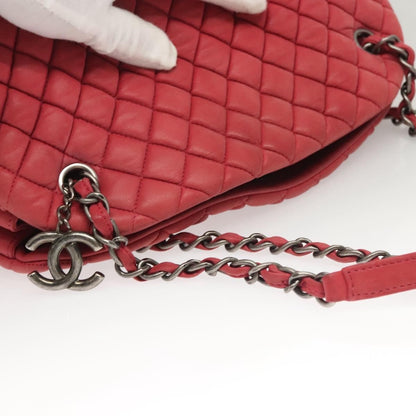 Chanel Matelasse Chain Shoulder Bag Leather, Pink, Leather, Handbag
